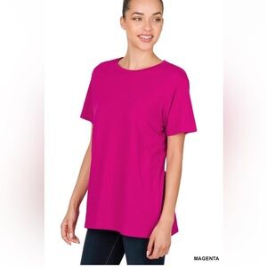 NWT Zenana Outfitters Magenta Tunic Top